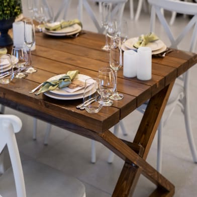 Rustic Wooden Dining Table